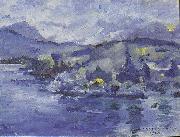 Lovis Corinth Lake Lucerne in the afternoon France oil painting artist